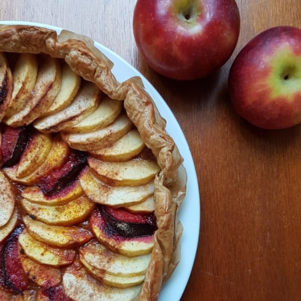 Tarte pommes – prunes